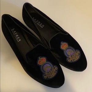 Ralph Lauren Nala Velvet Crested loafer size 8